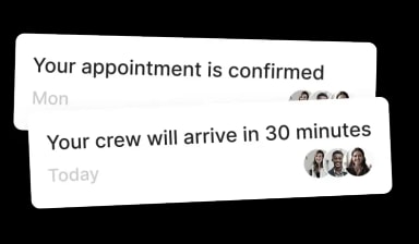 Marco notifications for moving service customers